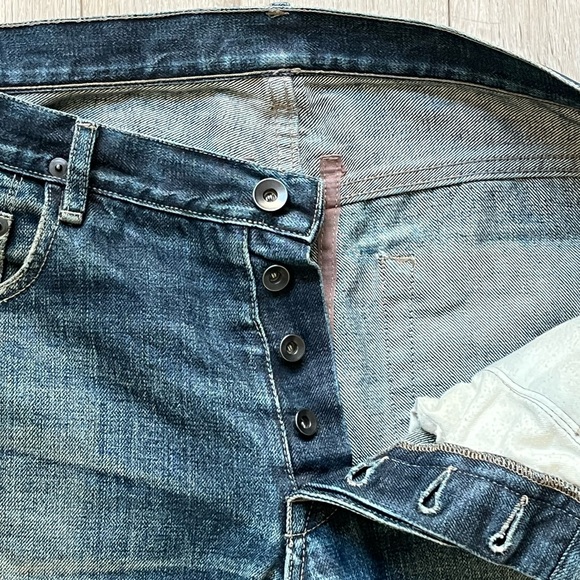 Rick Owens DRKSHDW Distressed Detroit Cut Jeans - Picture 6 of 12